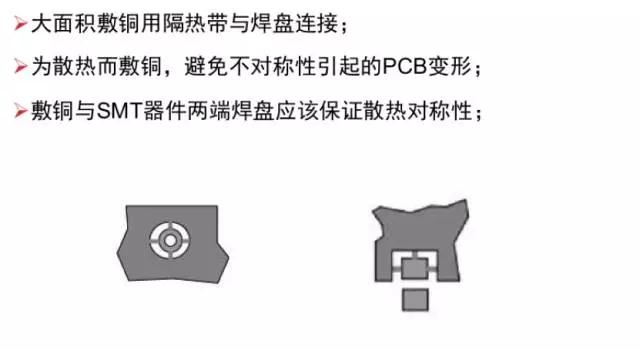 雷竞技的下载方式大面积敷铜用隔热带与焊盘连接